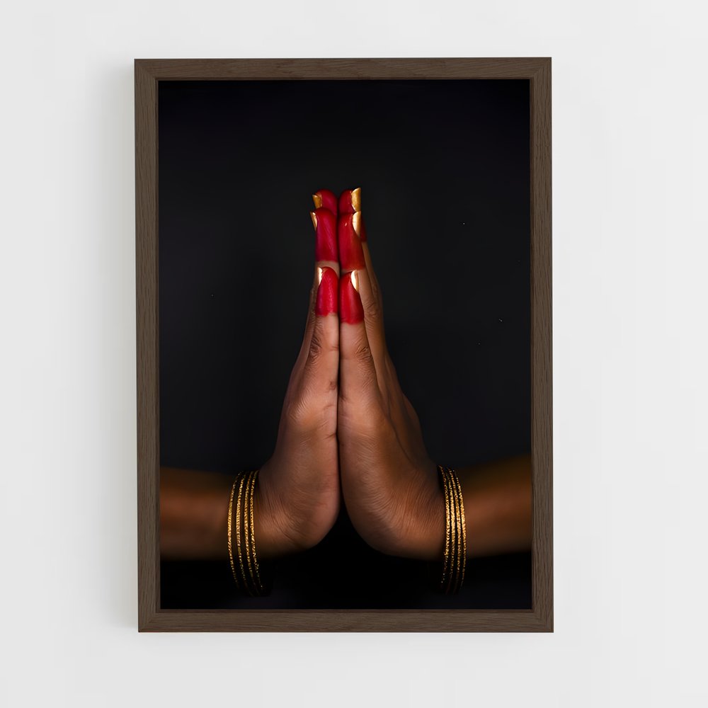 ap-namaste-4 cadre Bois foncé