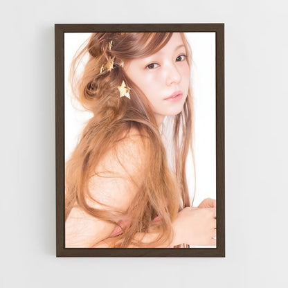 ap-namie amuro-1 cadre Bois foncé
