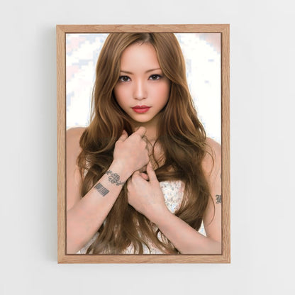 ap-namie amuro-3 cadre Bois clair