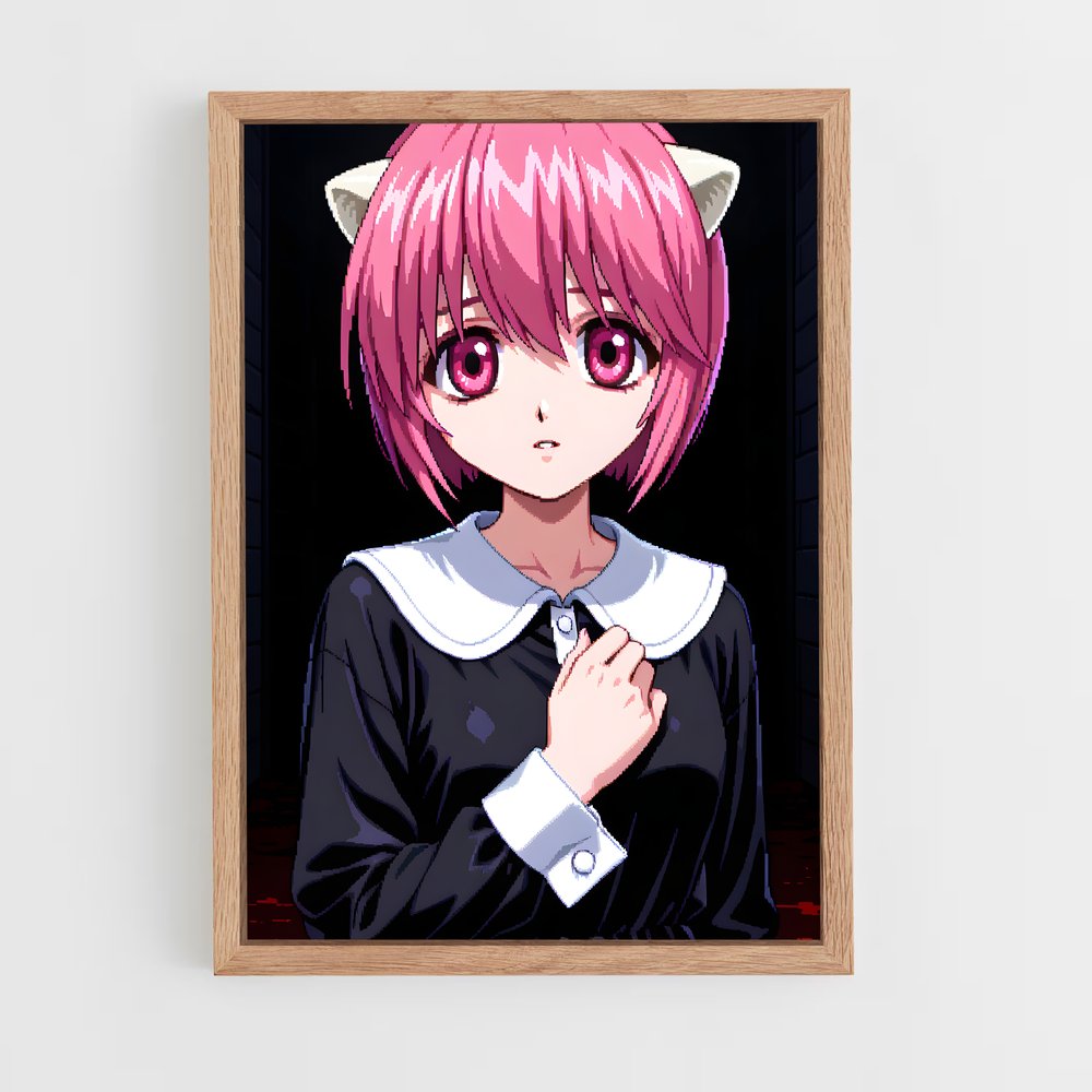 ap-nana elfen lied-1 cadre Bois clair