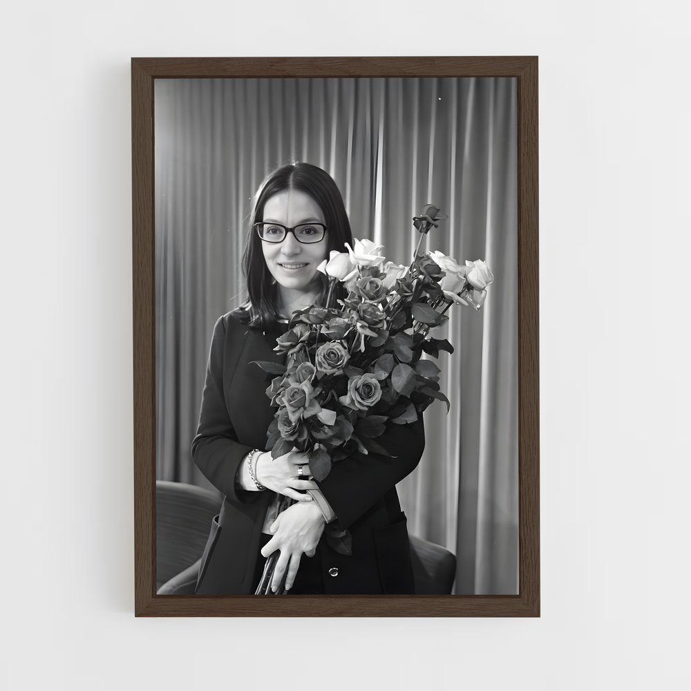 ap-nana mouskouri-6 cadre Bois foncé
