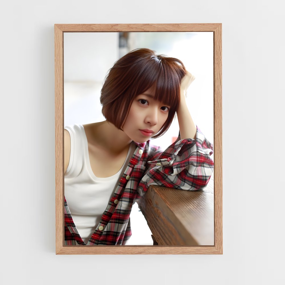 ap-nanami hashimoto-8 cadre Bois clair