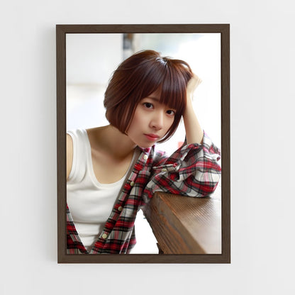 ap-nanami hashimoto-8 cadre Bois foncé