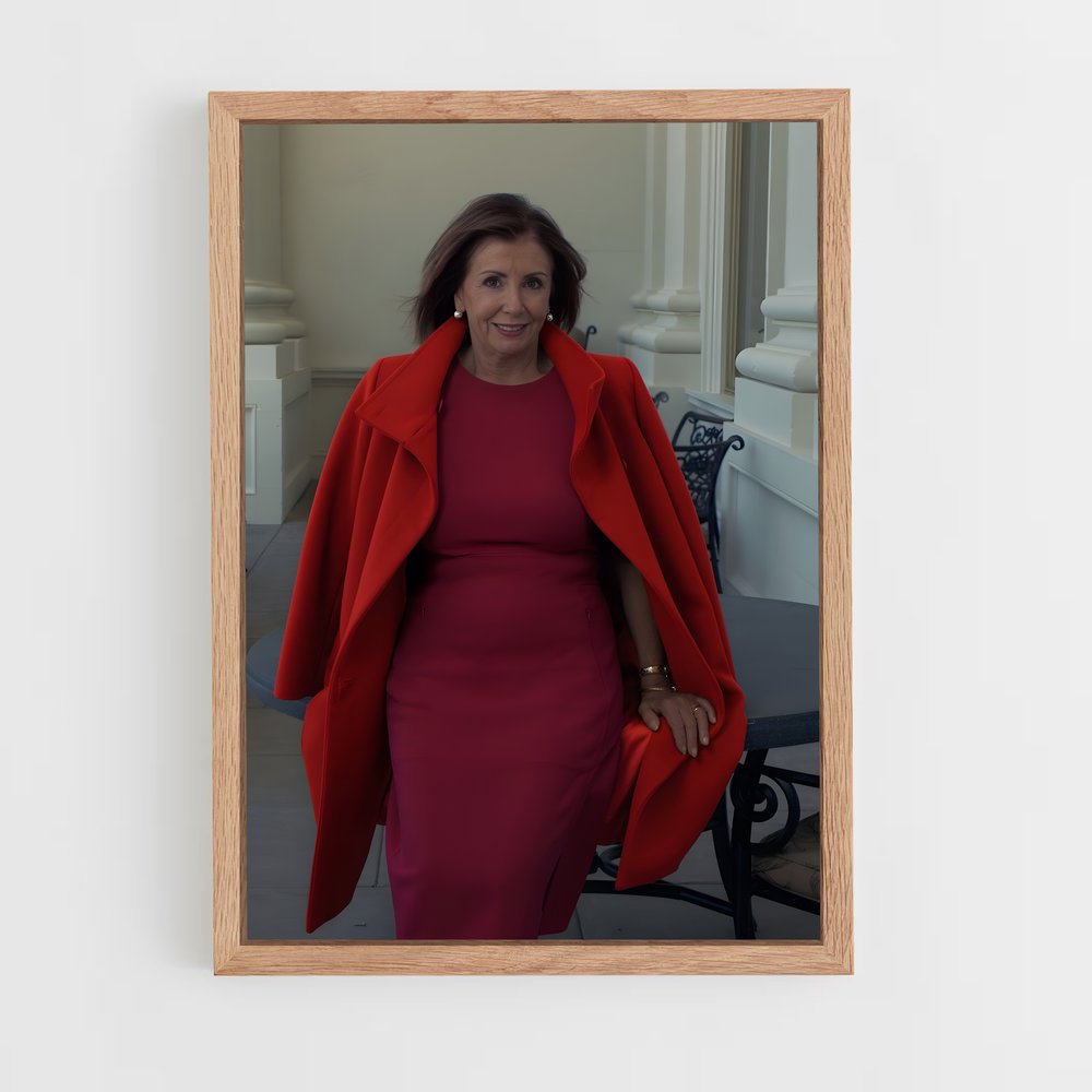 ap-nancy pelosi-2 cadre Bois clair