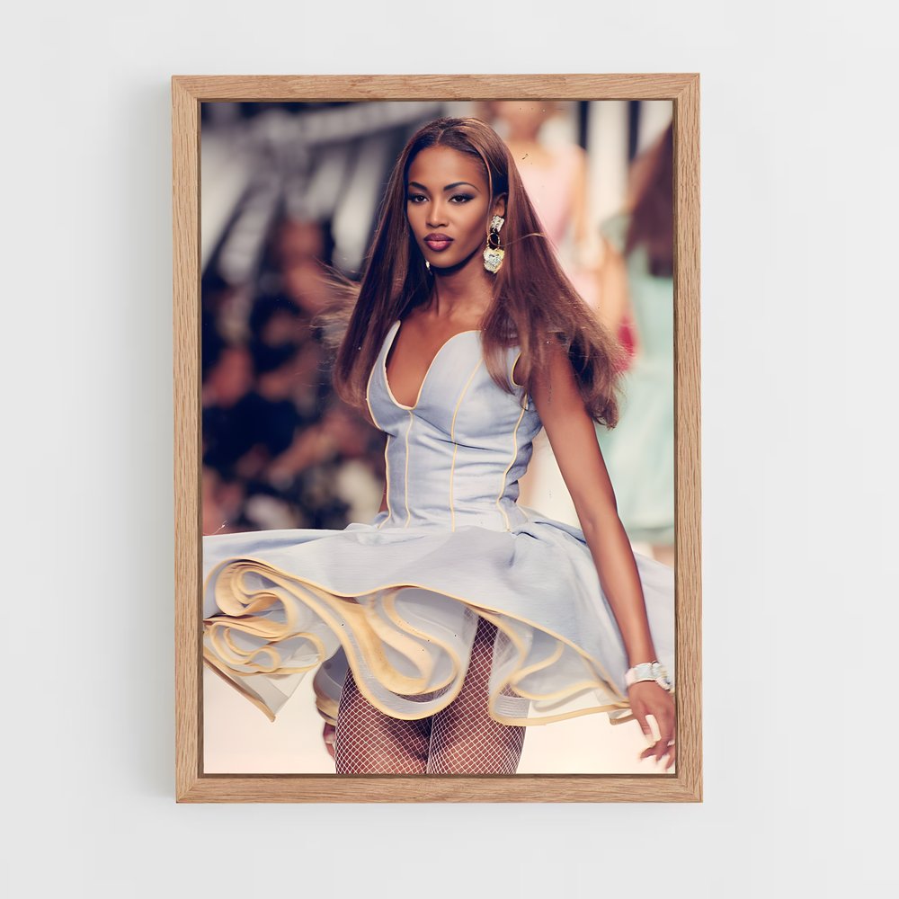 ap-naomi campbell-11 cadre Bois clair