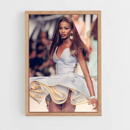 ap-naomi campbell-11 cadre Bois clair