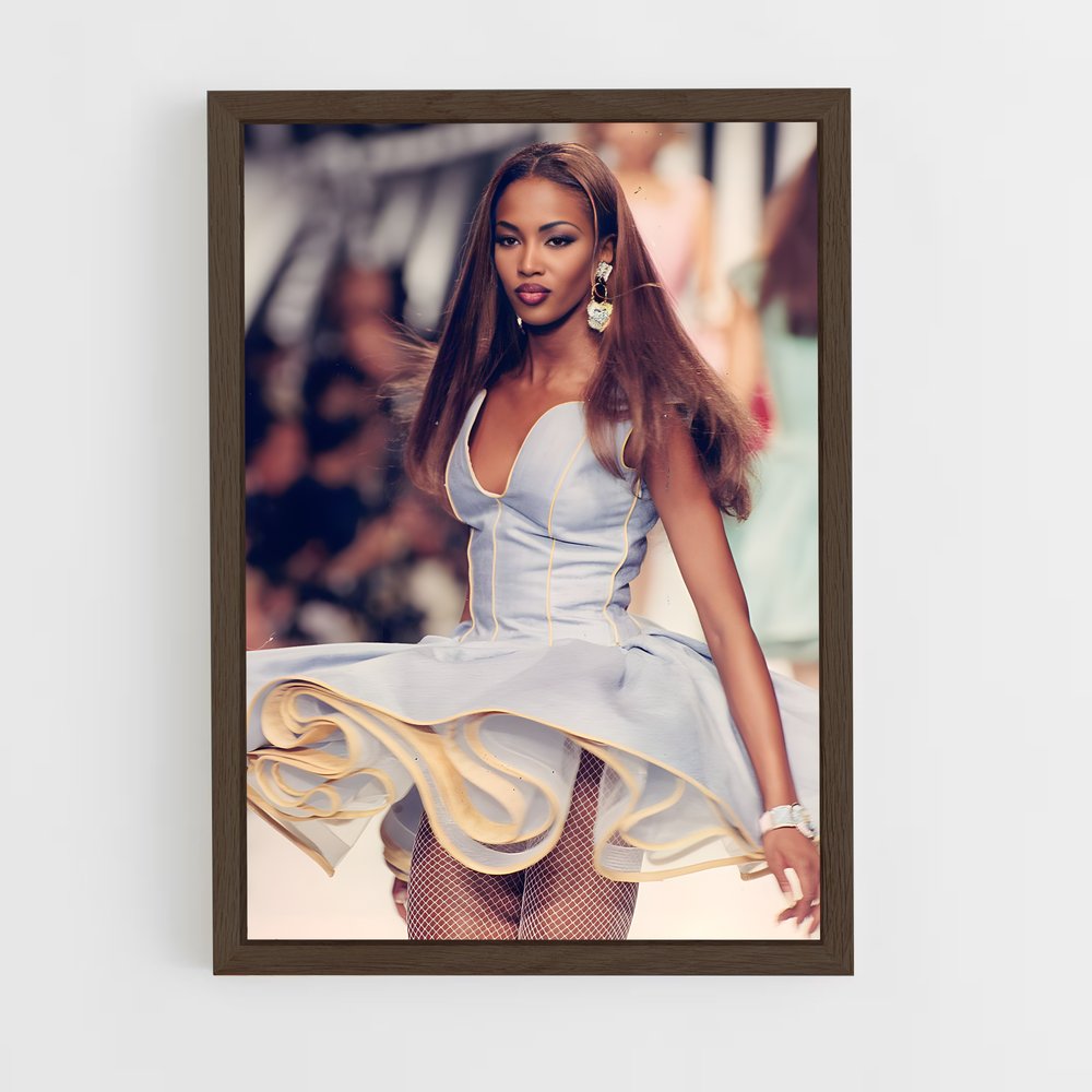 ap-naomi campbell-11 cadre Bois foncé
