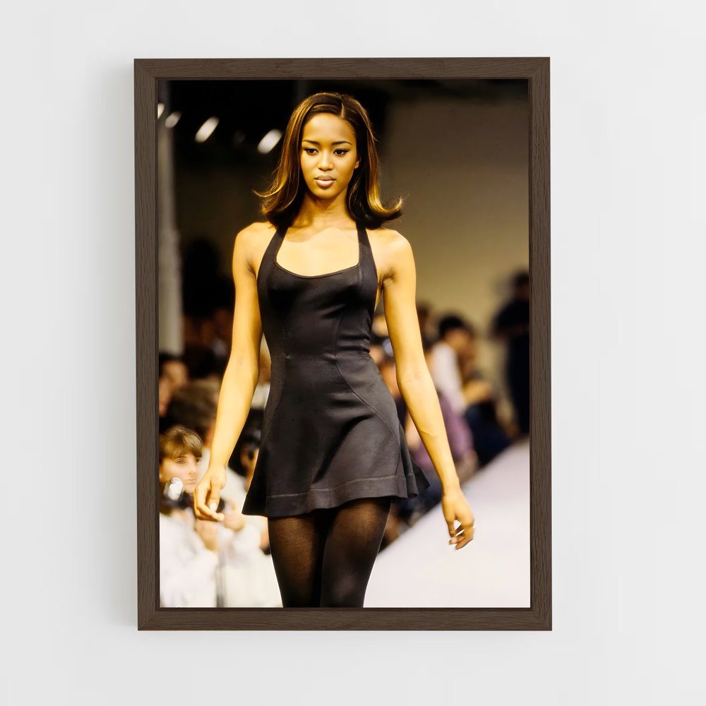 ap-naomi campbell-7 cadre Bois foncé
