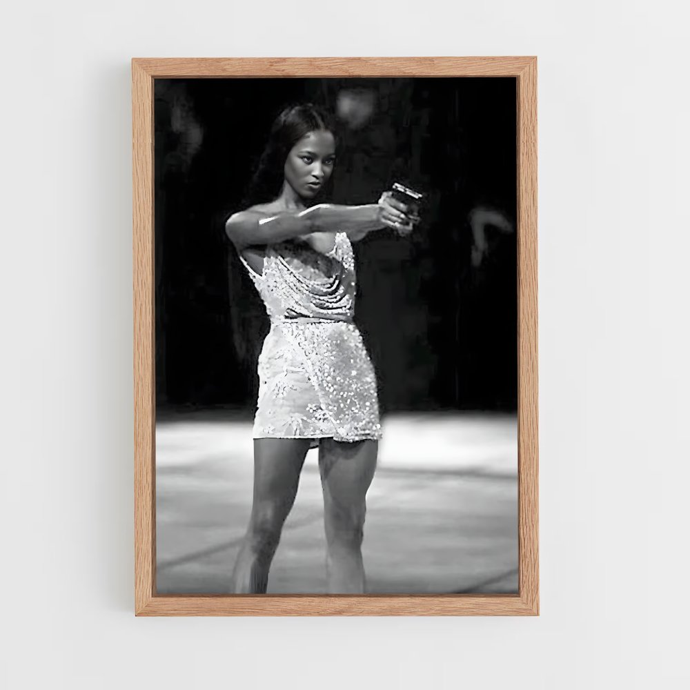 ap-naomi campbell-8 cadre Bois clair
