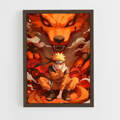 ap-naruto uzumaki-2 cadre Bois foncé