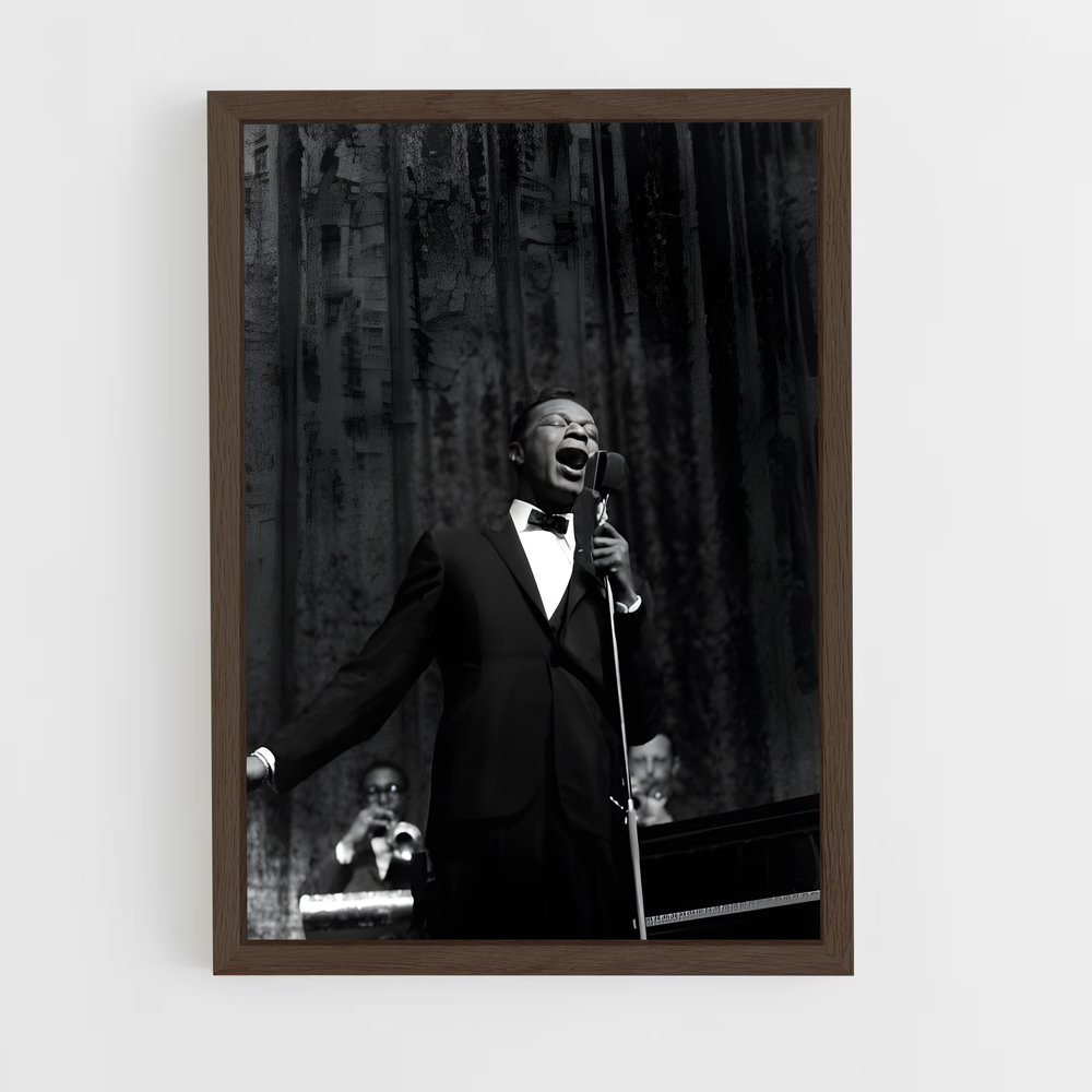 ap-nat king cole-1 cadre Bois foncé