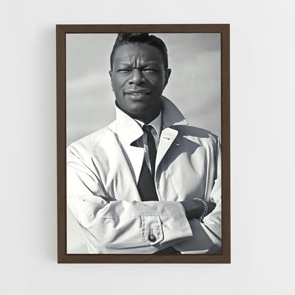 ap-nat king cole-3 cadre Bois foncé