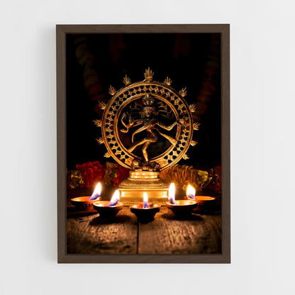 ap-nataraja-4 cadre Bois foncé