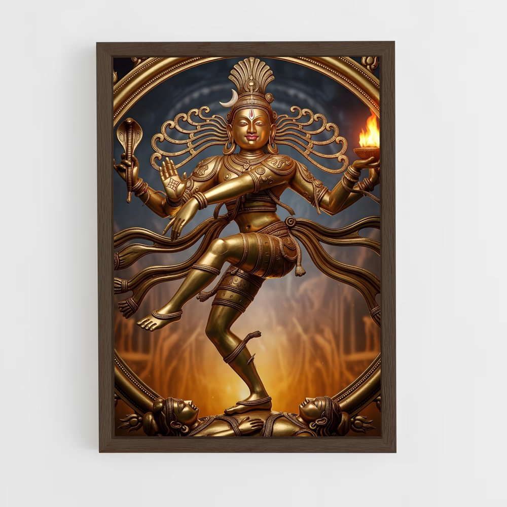 ap-nataraja-6 cadre Bois foncé