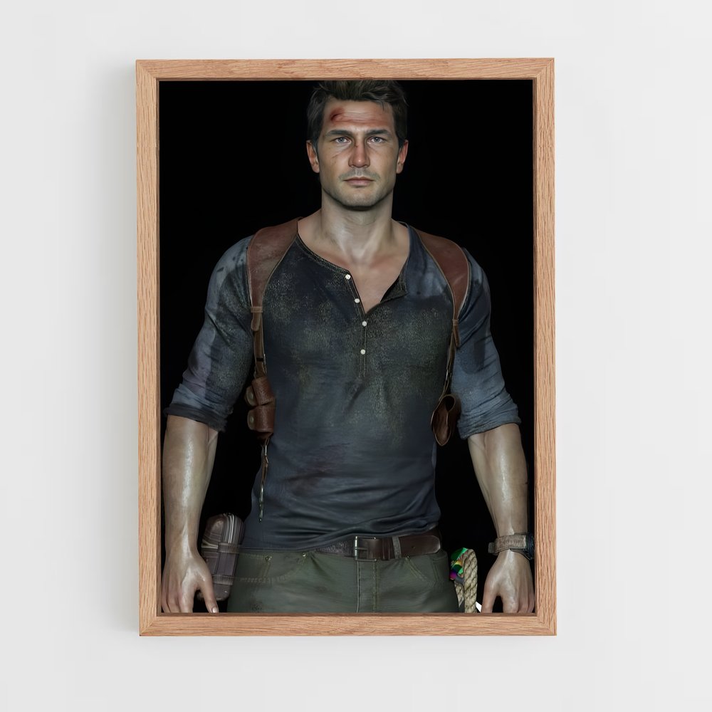 ap-nathan drake-3 cadre Bois clair
