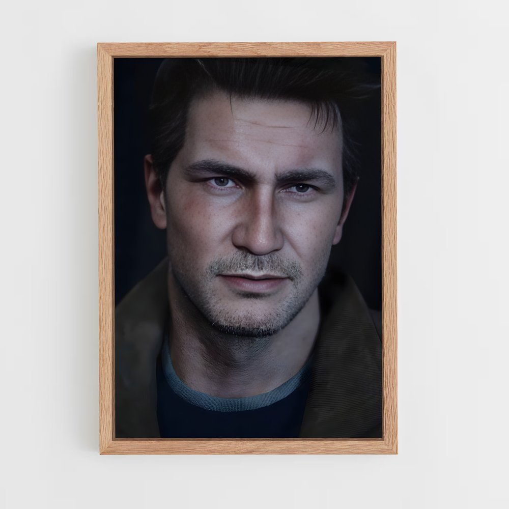 ap-nathan drake-6 cadre Bois clair
