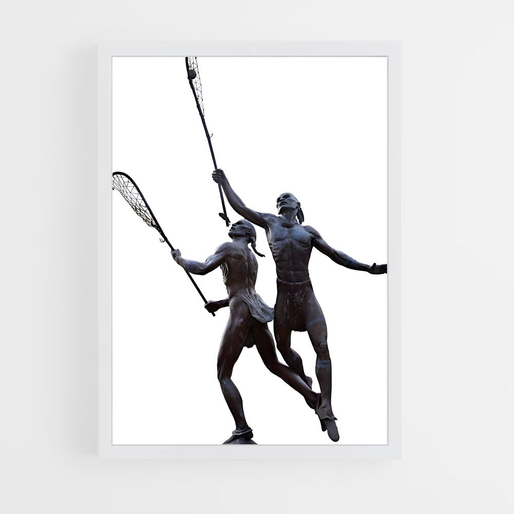 ap-native american lacrosse heritage-3 cadre Blanc