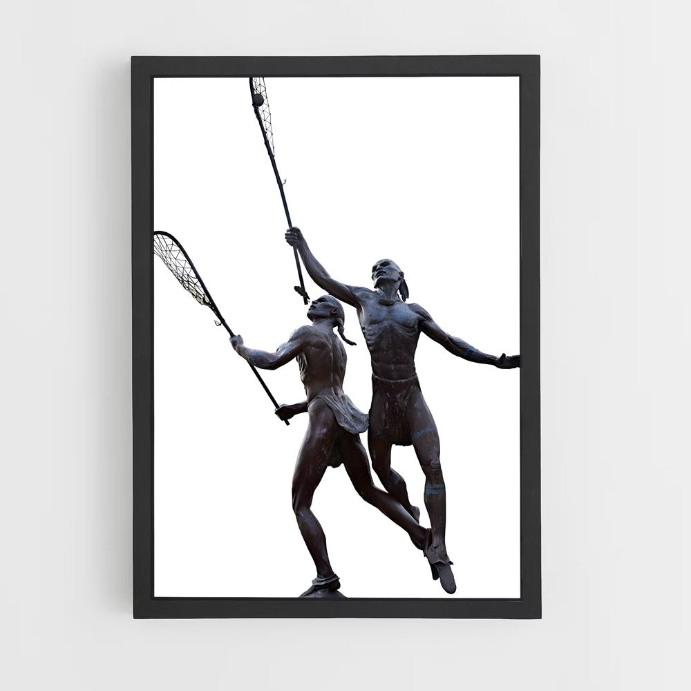 ap-native american lacrosse heritage-3 cadre Noir