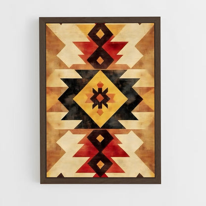 ap-native american patterns-1 cadre Bois foncé