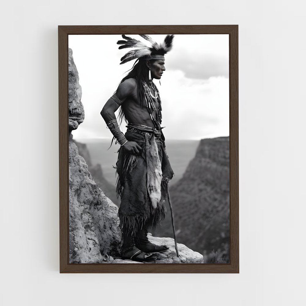 ap-native americans-1 cadre Bois foncé