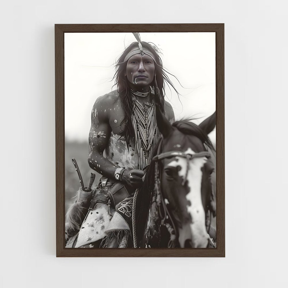 ap-native americans-10 cadre Bois foncé