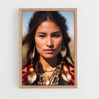 ap-native americans-11 cadre Bois clair