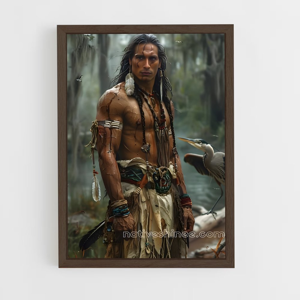 ap-native americans-7 cadre Bois foncé