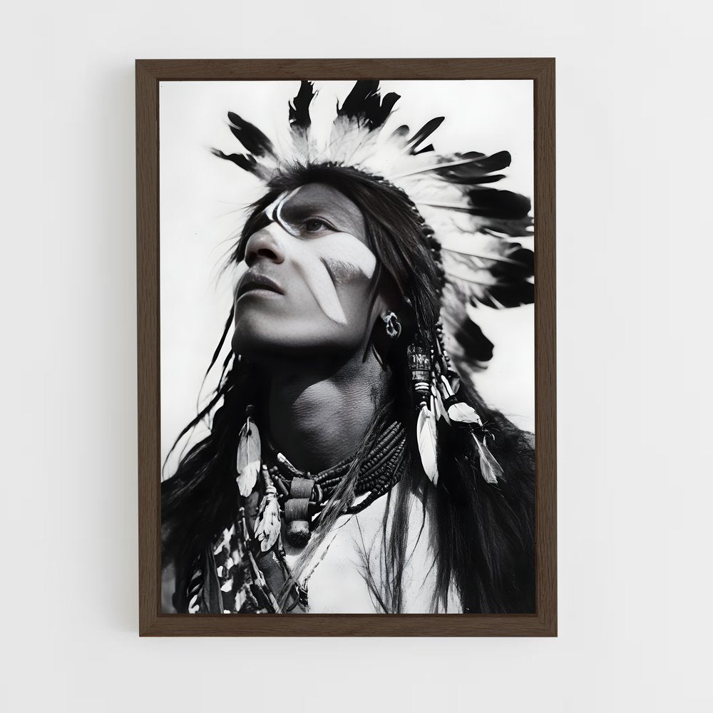ap-native americans-8 cadre Bois foncé