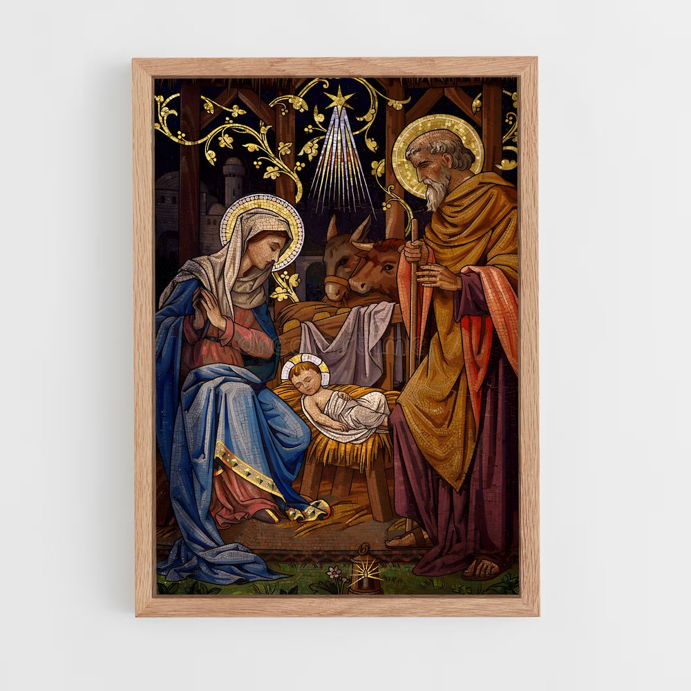 ap-nativity-1 cadre Bois clair