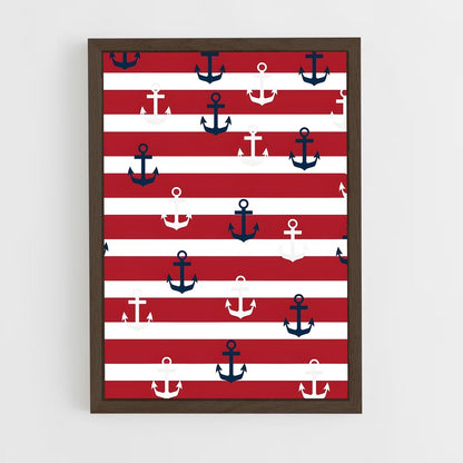 ap-nautical patterns-1 cadre Bois foncé