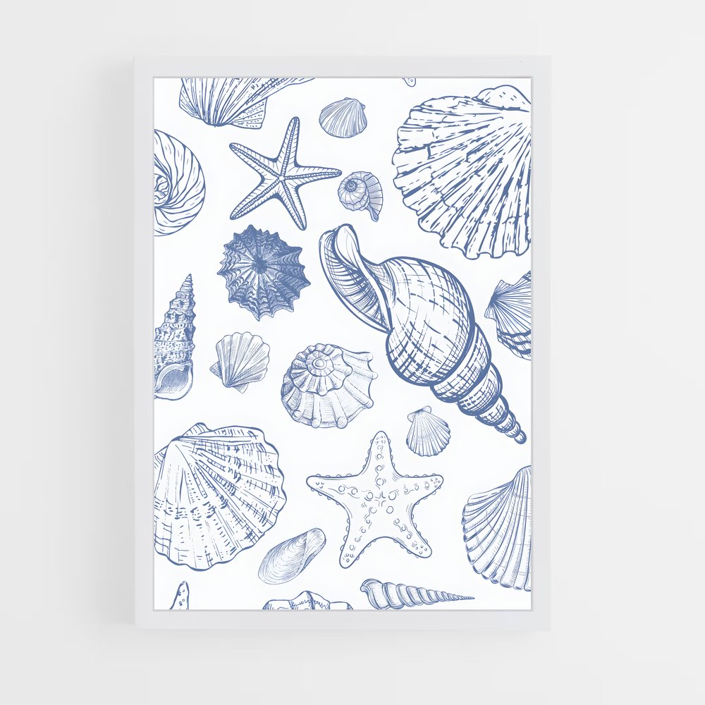 ap-nautical patterns-2 cadre Blanc