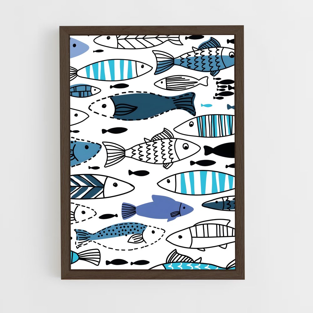 ap-nautical patterns-3 cadre Bois foncé