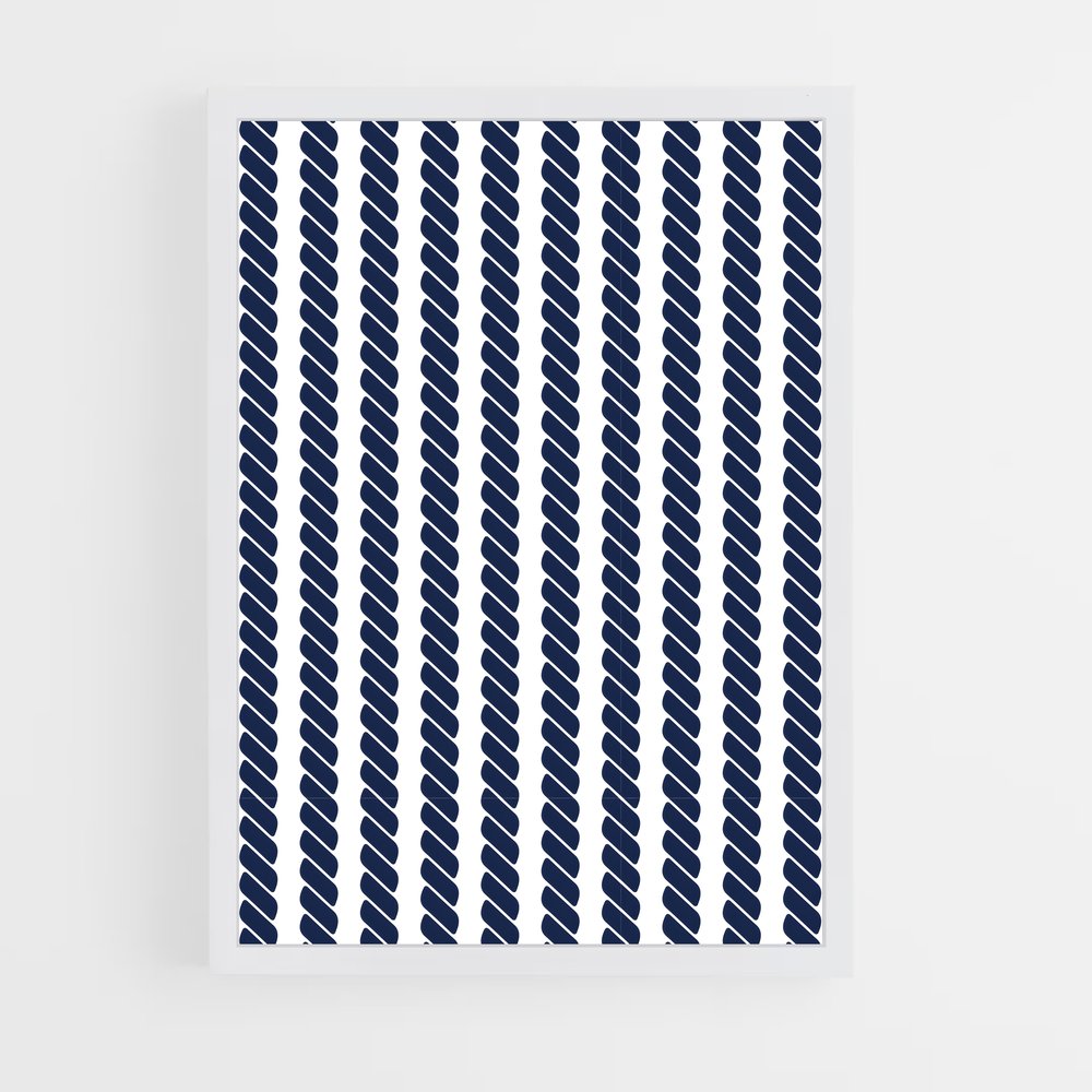 ap-nautical patterns-4 cadre Blanc