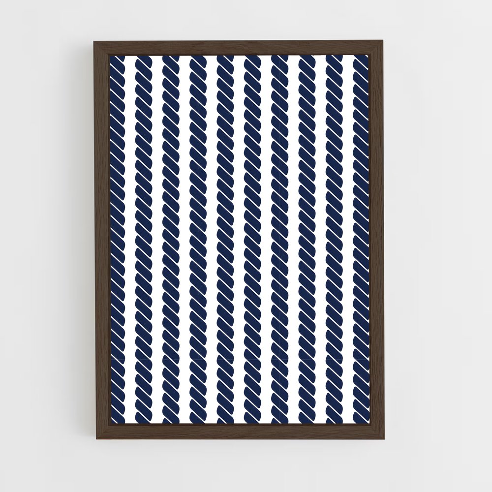 ap-nautical patterns-4 cadre Bois foncé