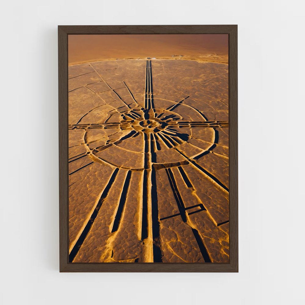 ap-nazca lines-5 cadre Bois foncé