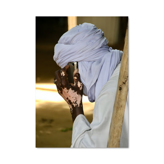 Poster Turban Bleu