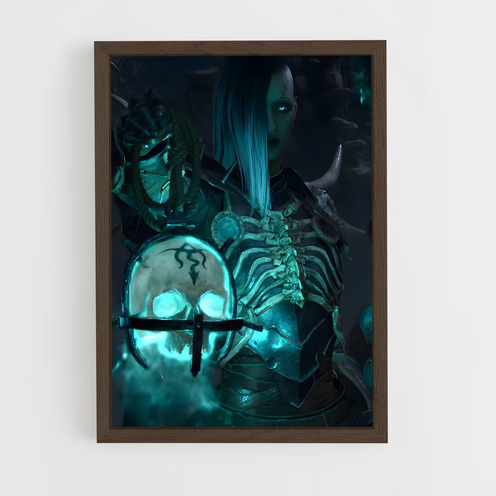 ap-necromancer diablo-4 cadre Bois foncé
