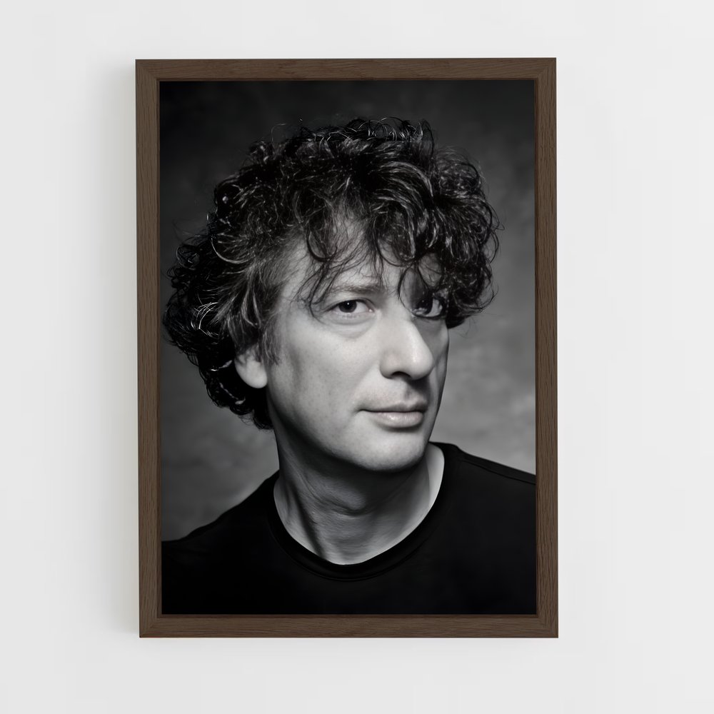 ap-neil gaiman-1 cadre Bois foncé