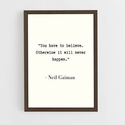 ap-neil gaiman-4 cadre Bois foncé