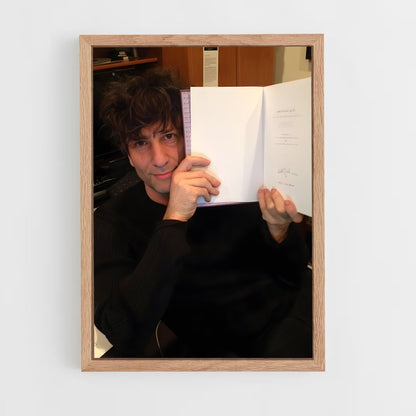 ap-neil gaiman-5 cadre Bois clair