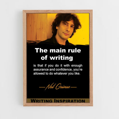 ap-neil gaiman-6 cadre Bois clair
