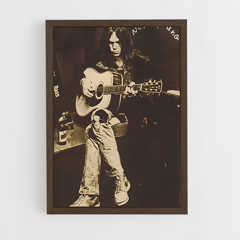 ap-neil young-2 cadre Bois foncé