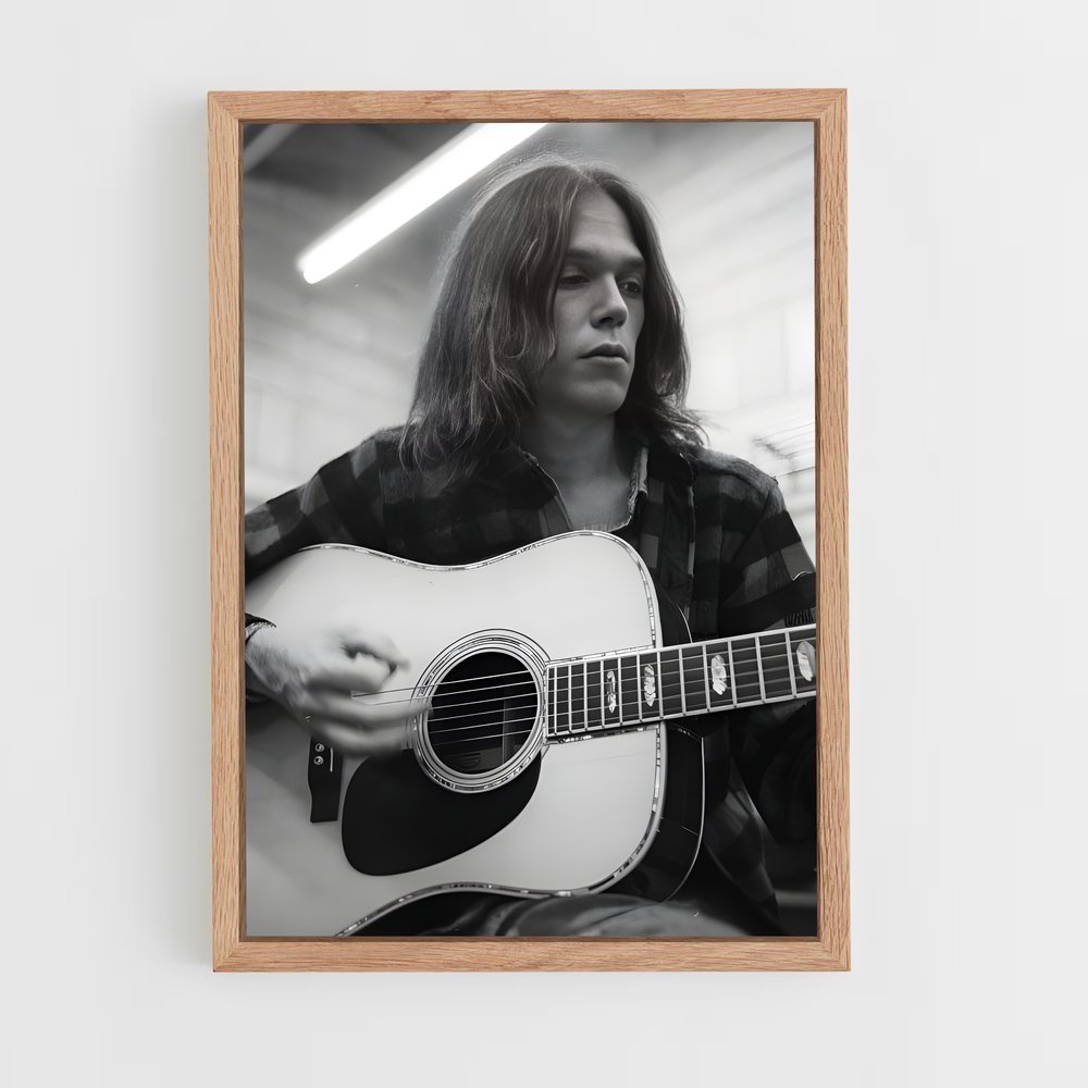 ap-neil young-4 cadre Bois clair