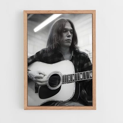 ap-neil young-4 cadre Bois clair