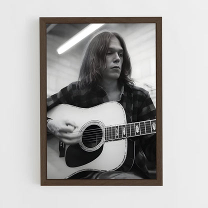 ap-neil young-4 cadre Bois foncé
