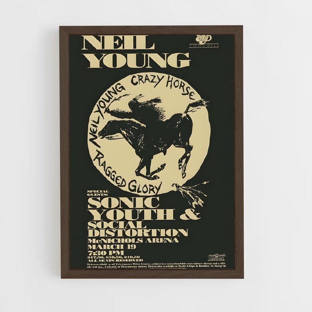 ap-neil young-6 cadre Bois foncé