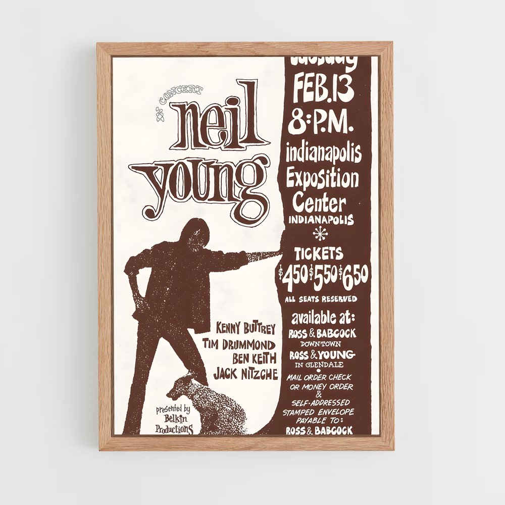 ap-neil young-7 cadre Bois clair