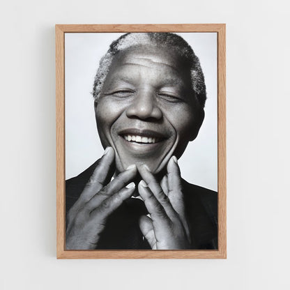 ap-nelson mandela-4 cadre Bois clair