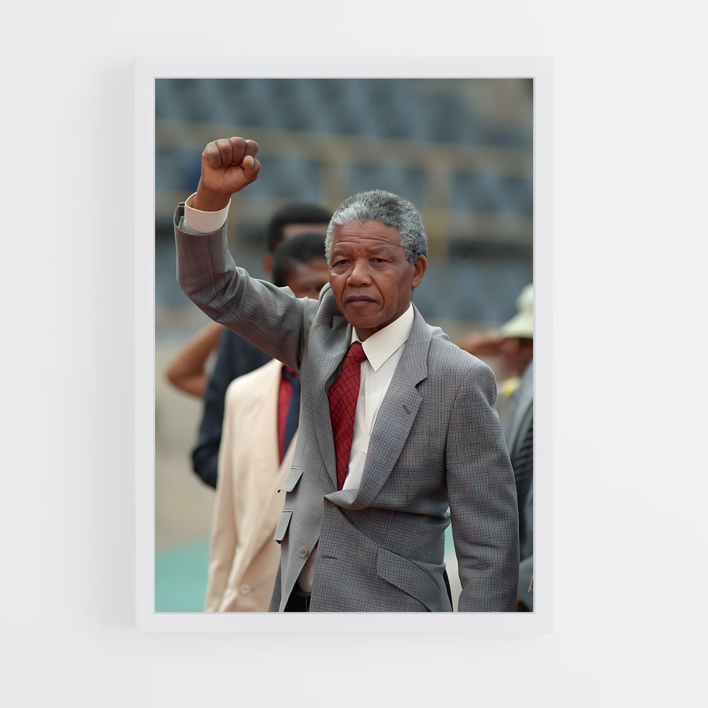 ap-nelson mandela-5 cadre Blanc