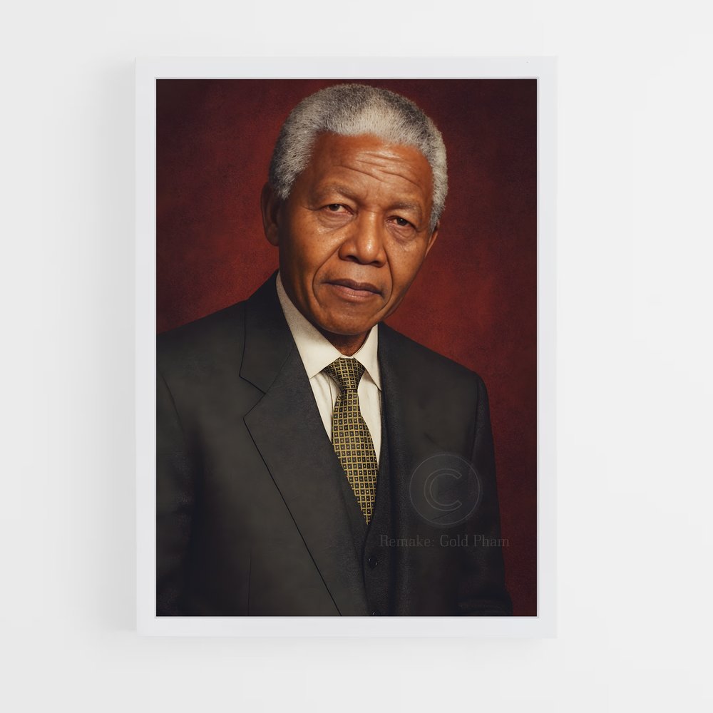ap-nelson mandela-6 cadre Blanc